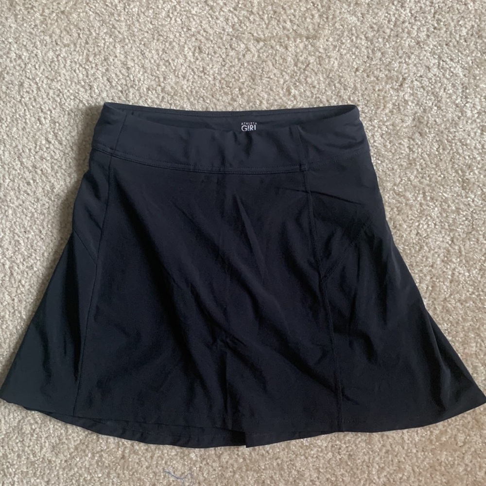 Girls Athleta Black Half Skort Size Large 12 - Picture 2 of 5